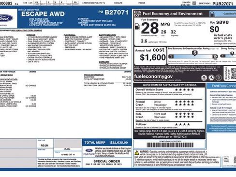 Certified 2023 Ford Escape Active image 15