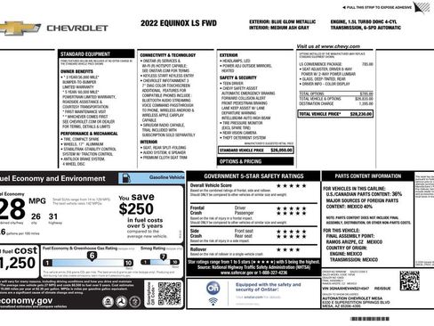 Used 2022 Chevrolet Equinox LS w/ LS Convenience Package FWD image 2