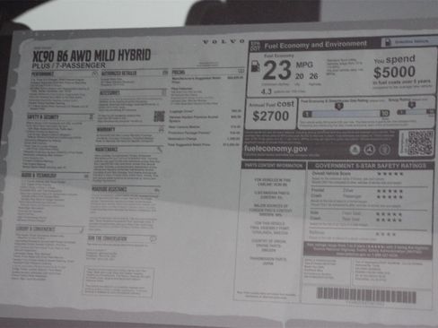 New 2026 Volvo XC90 B6 Plus w/ Protection Package Premier image 18