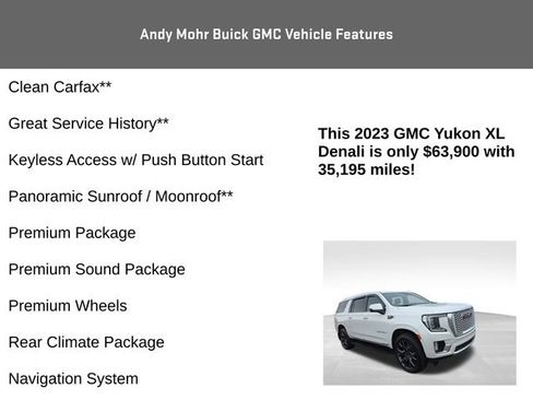 Used 2023 GMC Yukon XL Denali w/ Max Trailering Package image 8