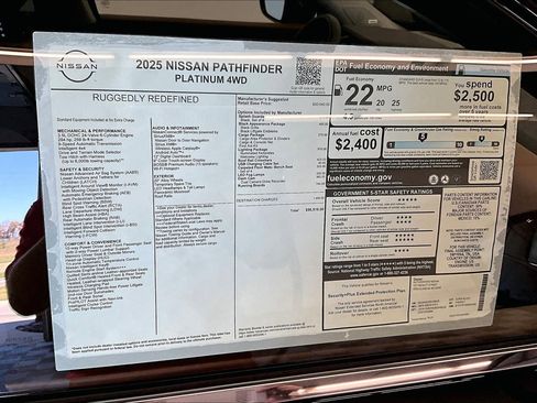 New 2025 Nissan Pathfinder Platinum w/ Lighting Package (N93) AWD/4WD image 80