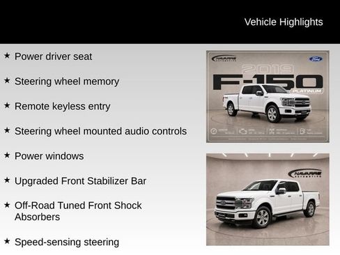 Used 2019 Ford F150 Platinum w/ Equipment Group 701A Luxury AWD/4WD image 20
