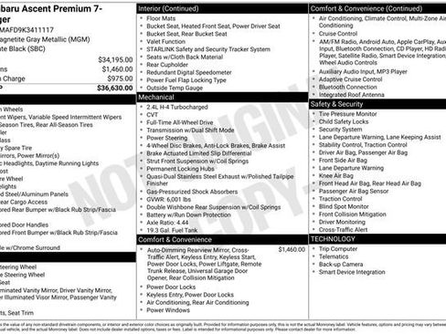 Used 2019 Subaru Ascent Premium image 2