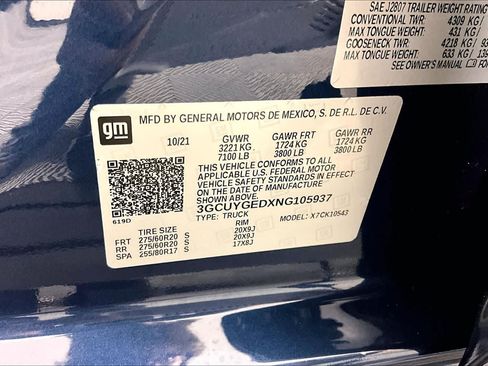 Certified 2022 Chevrolet Silverado 1500 LTZ w/ LTZ Premium Texas Edition AWD/4WD image 33