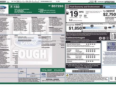 Used 2022 Ford F150 Platinum w/ Equipment Group 701A High AWD/4WD image 39