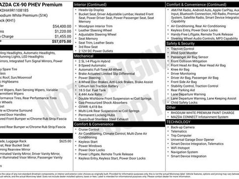 Used 2024 MAZDA CX-90 Plug-In Hybrid w/ Premium Pkg AWD/4WD image 5