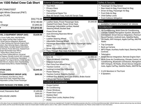 Used 2022 RAM 1500 Rebel w/ Rebel Level 2 Equipment Group AWD/4WD image 1