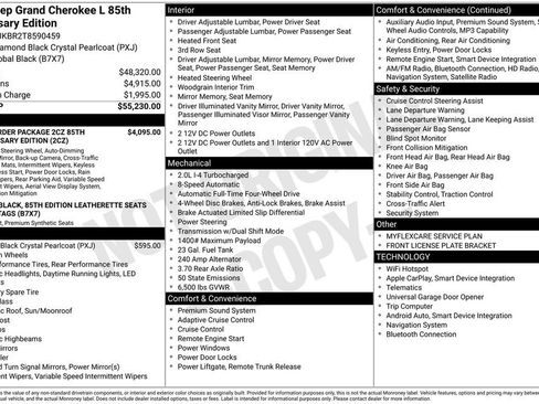 New 2026 Jeep Grand Cherokee L Limited AWD/4WD image 42