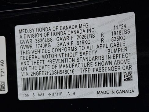 Certified 2025 Honda Civic LX image 29