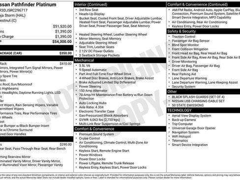 Certified 2024 Nissan Pathfinder Platinum w/ Cargo Package image 43