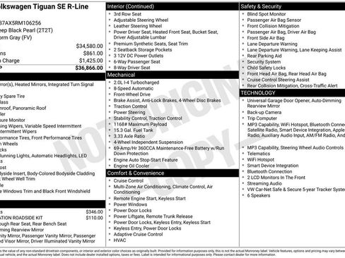 Used 2024 Volkswagen Tiguan SE R-Line FWD image 2