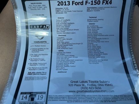 Used 2013 Ford F150 FX4 w/ Mid Equipment Group AWD/4WD image 25