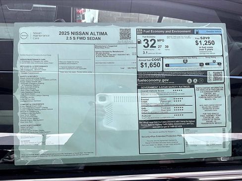 New 2025 Nissan Altima 2.5 S image 19