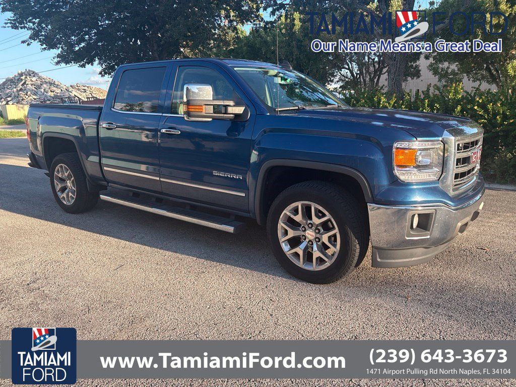 Used 2015 GMC Sierra 1500 SLT w/ SLT Crew Cab Value Package RWD image 1