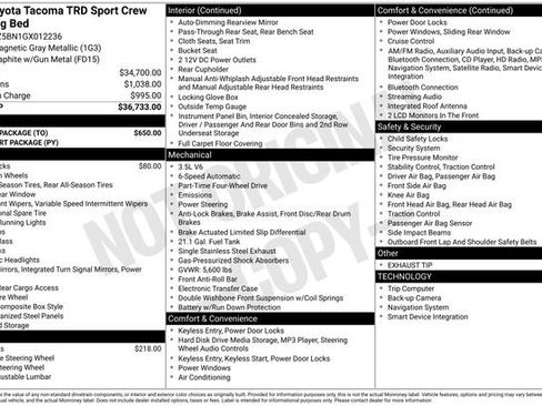 Used 2016 Toyota Tacoma TRD Sport w/ Towing Package image 10