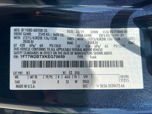 Used 2019 Ford F250 Lariat w/ Lariat Ultimate Package AWD/4WD image 40