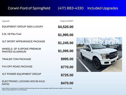 Used 2018 Ford F150 XLT w/ Equipment Group 302A Luxury AWD/4WD image 6