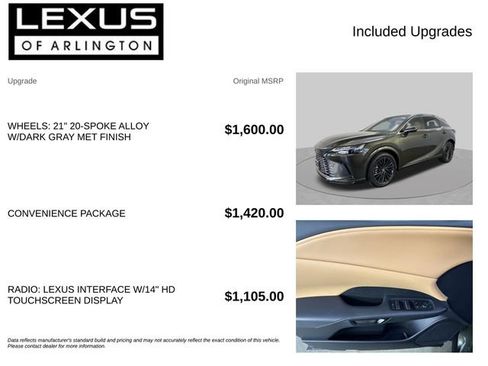 Used 2025 Lexus RX 350 Premium w/ Convenience Package AWD/4WD image 4