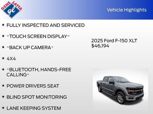 Certified 2025 Ford F150 XLT w/ Equipment Group 301A Standard AWD/4WD image 31