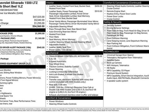 Used 2017 Chevrolet Silverado 1500 LTZ w/ Sport Package AWD/4WD image 2