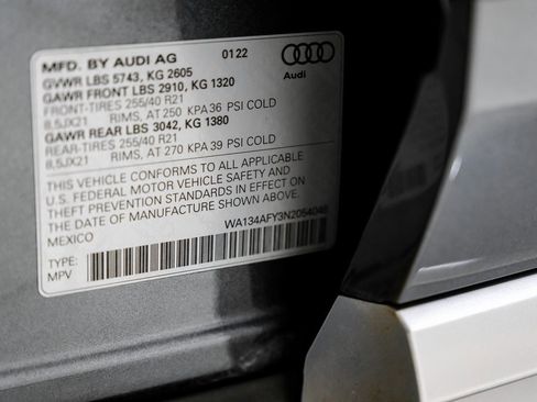 Used 2022 Audi SQ5 Prestige image 55