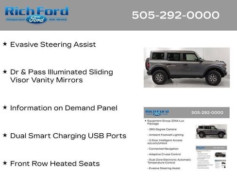 Certified 2025 Ford Bronco Badlands AWD/4WD image 75