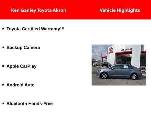 Certified 2023 Toyota Corolla LE w/ Carpet Mat Package (TMS) image 4