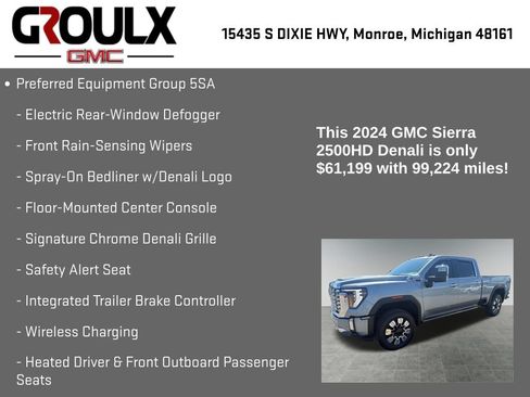 Used 2024 GMC Sierra 2500 Denali w/ Denali Reserve Package AWD/4WD image 15
