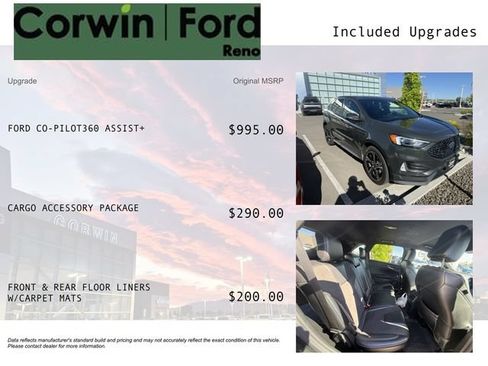 Certified 2022 Ford Edge ST w/ Cargo Accessory Package AWD/4WD image 3
