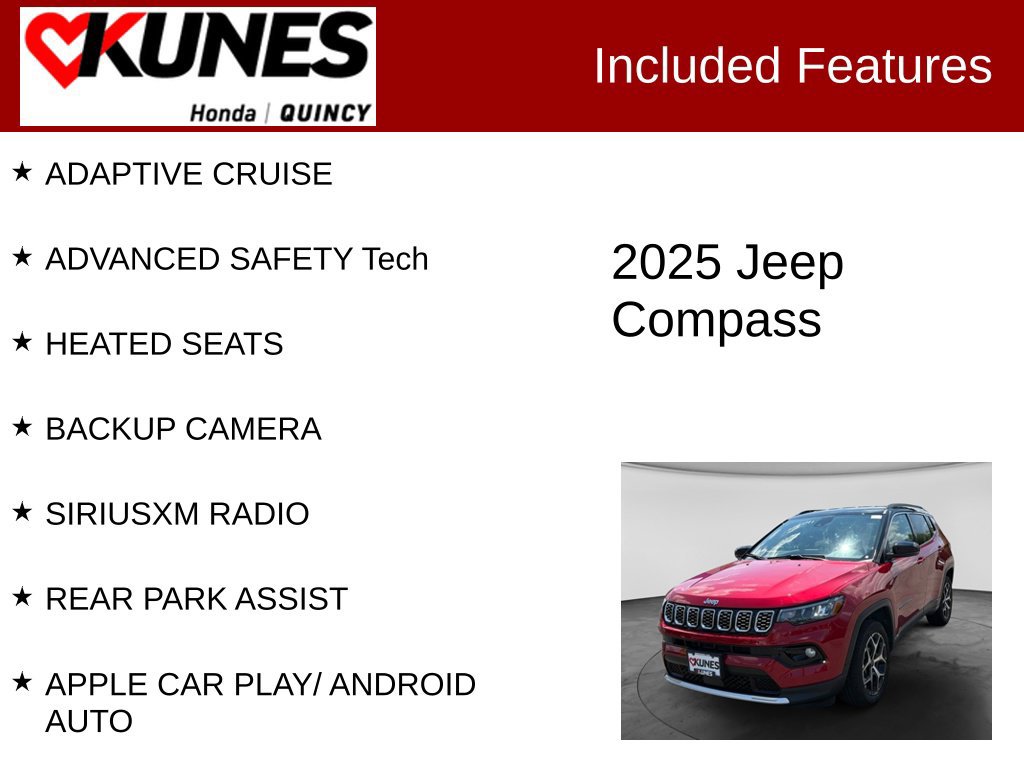 Used 2025 Jeep Compass Limited AWD/4WD image 2