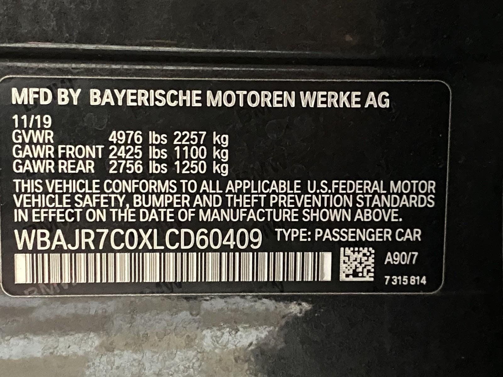 Used 2020 BMW 530i xDrive w/ Convenience Package AWD/4WD image 32