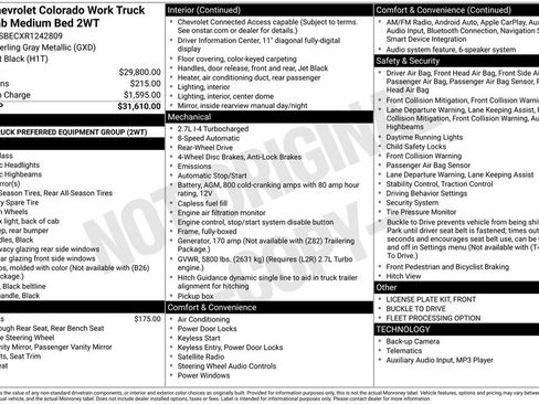 Used 2024 Chevrolet Colorado W/T RWD image 17