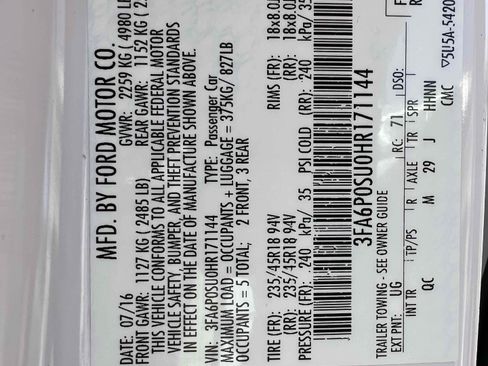 Used 2017 Ford Fusion Energi Platinum FWD image 39