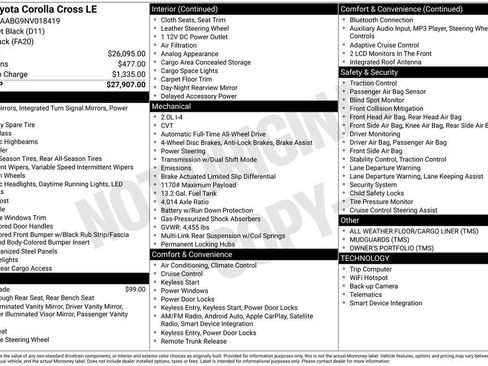 Used 2022 Toyota Corolla Cross LE image 17