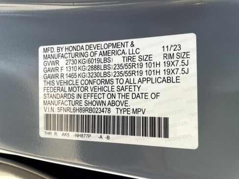 Used 2024 Honda Odyssey Touring image 22