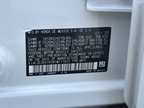 Certified 2026 Honda HR-V LX image 36