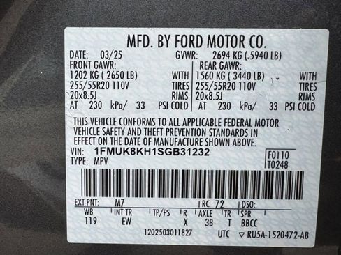 Certified 2025 Ford Explorer ST-Line AWD/4WD image 38