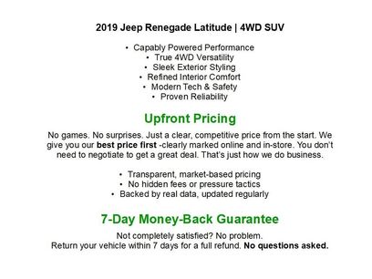 Used 2019 Jeep Renegade Latitude w/ Cold Weather Group