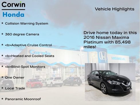 Used 2016 Nissan Maxima Platinum image 6