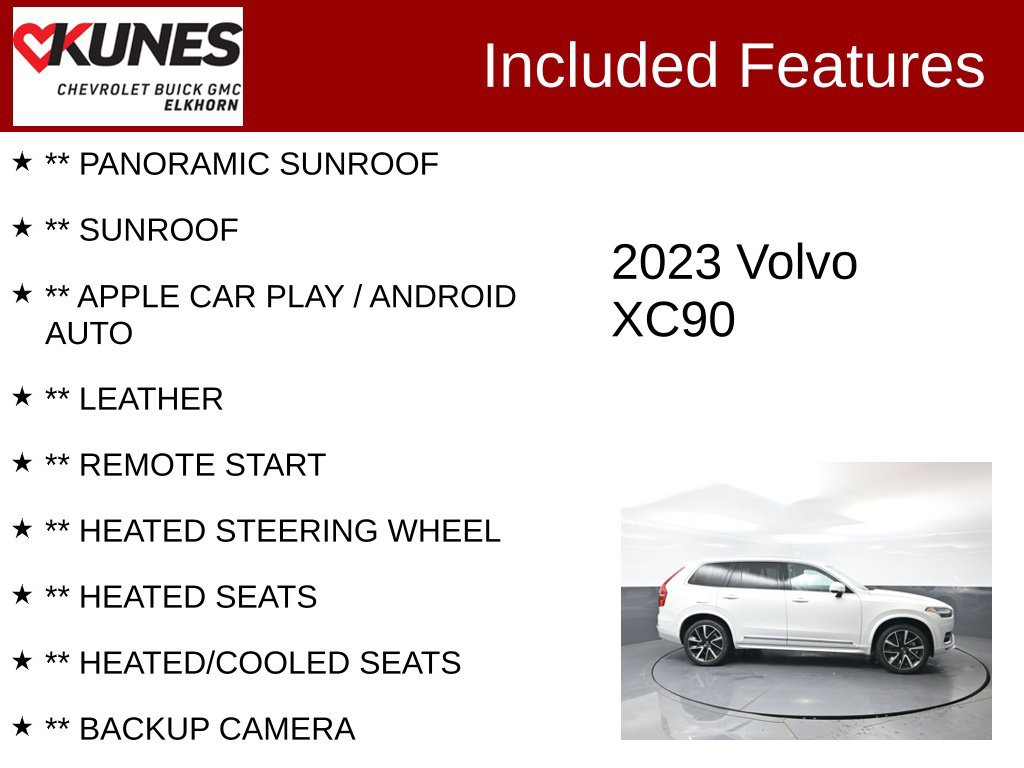 Used 2023 Volvo XC90 B6 Plus w/ Protection Package Premier AWD/4WD image 2