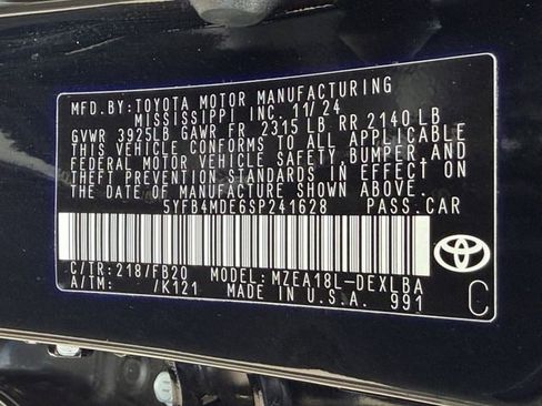 Certified 2025 Toyota Corolla LE FWD image 26