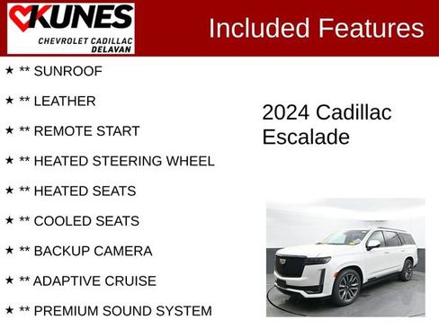 Used 2024 Cadillac Escalade Sport Platinum w/ LPO, Floor Liner Package AWD/4WD image 3