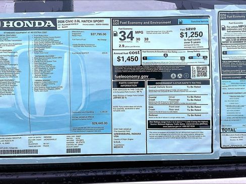 New 2026 Honda Civic Sport image 14