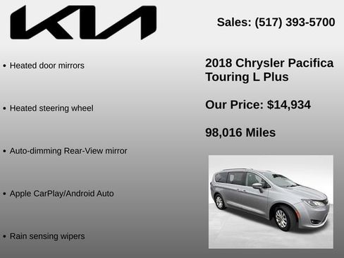 Used 2018 Chrysler Pacifica Touring-L Plus FWD image 10