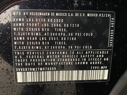 New 2026 Volkswagen Tiguan SE AWD/4WD image 29