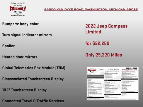 Used 2022 Jeep Compass Limited image 8