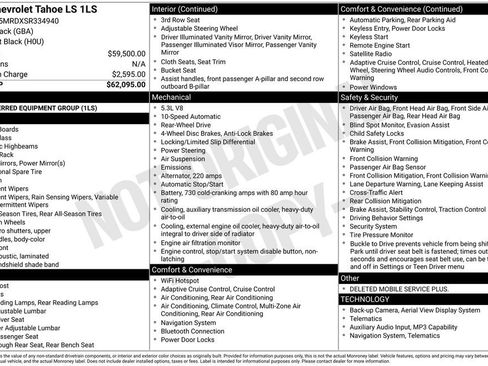 Used 2025 Chevrolet Tahoe LS RWD image 6