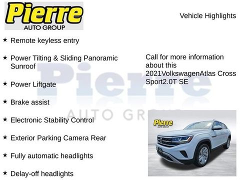 Used 2021 Volkswagen Atlas Cross Sport SE w/ Panoramic Sunroof Package FWD image 13