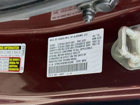 Used 2019 Honda Odyssey Touring image 36