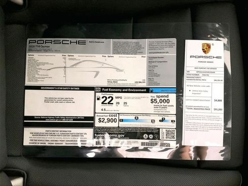 Used 2025 Porsche 718 Cayman RWD image 24